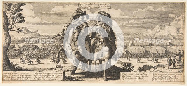 The French Forces: Louis XIII and Gaston d'Orléans, ca. 1630. Creator: Abraham Bosse.
