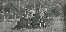 'The King shooting over Sandringham preserves', 1900s, (1910). Creator: Unknown.