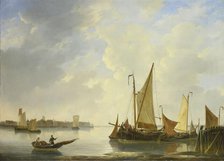 View of Dordrecht seen from Papendrecht, 1830-1837. Creator: Christiaan Lodewijk Willem Dreibholtz.
