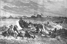 ''Ahmadou's Army crossing the Niger; Journey from the Senegal to the Niger', 1875. Creator: Unknown.