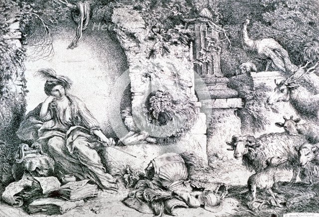 'Circe Changing Ulysses' Men', c1650. Artist: Giovanni Benedetto Castiglione