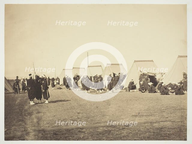 Untitled [Zouaves], 1857. Creator: Gustave Le Gray.