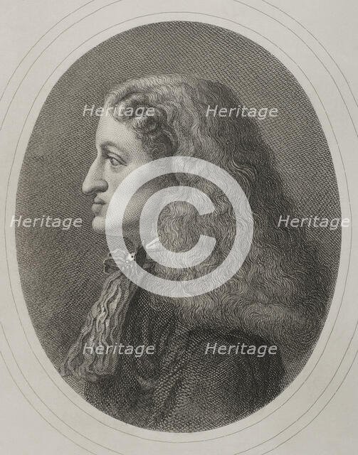 Portrait of Charles II, the Bewitched (1661-1700), King of Spain (1665-1700), 1879.  Creators: Alphonse Charles Masson, Magin Pujadas.