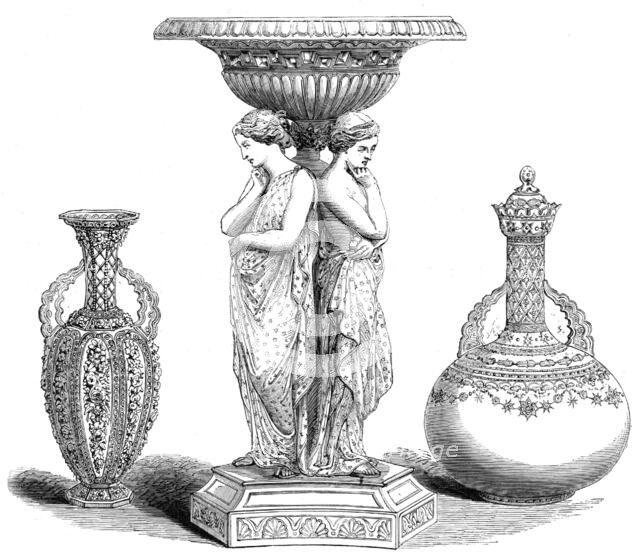 The International Exhibition: articles in Parian by W. H. Goss, 1862. Creator: Unknown.