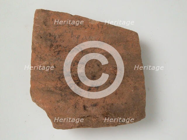 Ostrakon, Coptic, 4th-7th century. Creator: Unknown.
