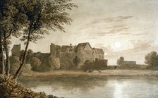 'Allington Castle, near Maidstone, Moonlight', 19th century. Artist: James Duffield Harding