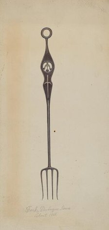 Iron Fork, c. 1937. Creator: Frank Eiseman.