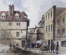 Chick Lane, London, c1840. Artist: J Maund