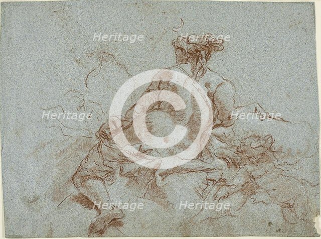 Study for Detail: The Goddess Diana, 1750-59. Creator: Giovanni Battista Tiepolo.