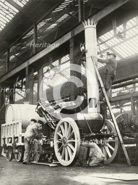 'Building the "Rocket" - in 1935', 1935. Creator: Unknown.