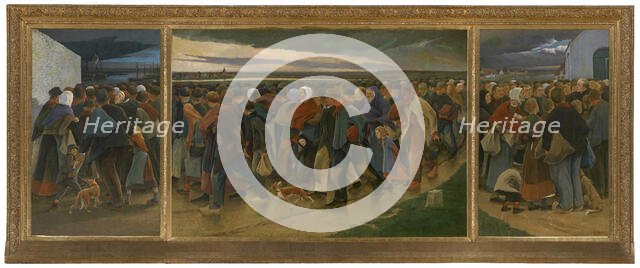 Emigrants, 1896. Creator: Eugene Laermans.