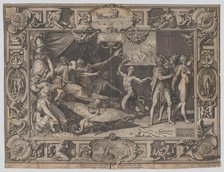 The Calumny of Apelles, 1602. Creator: Cornelis Cort.