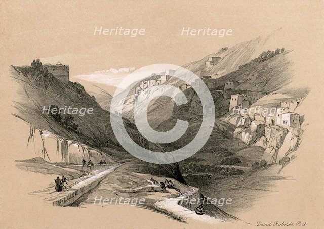 The Lower Pool of Siloam, 1855.Artist: David Roberts