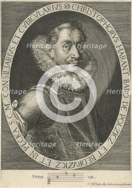 Portrait of the Composer Krystof Harant (1564-1621), ca. 1600. Artist: Sadeler, Aegidius (1575-1629)