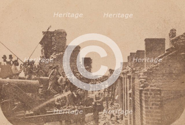 The Evacuation of Fort Sumter, April 1861, April 1861. Creator: Attributed to Alma A. Pelot.