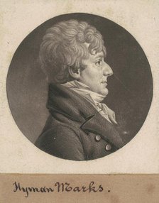 Hyman Marks, 1805. Creator: Charles Balthazar Julien Févret de Saint-Mémin.
