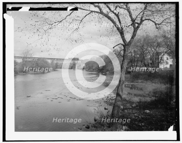 D.L. & W. bridge over the Passaic, Paterson, N.J., between 1890 and 1901. Creator: Unknown.