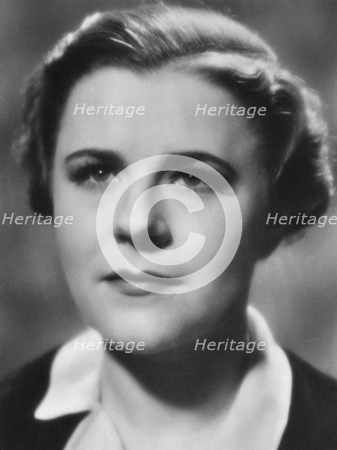 Paula Wessely, Austrian actress and film star, 20th century. Artist: Unknown