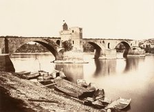 Avignon, Pont St. Bénezet, ca. 1864. Creator: Edouard Baldus.