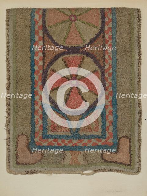 Shaker Tufted Wool Rug, c. 1938. Creator: Orville A. Carroll.
