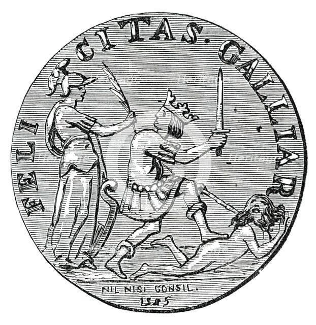 The "Massacre of St. Bartholomew" Medal, 1850. Creator: Unknown.