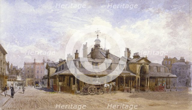 View of Oxford Market, St Marylebone, Westminster, London, c1880. Artist: John Crowther