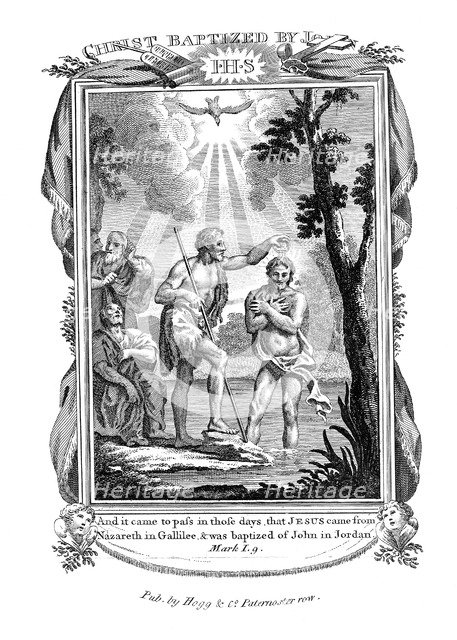 John the Baptist baptising Jesus, c1808. Artist: Unknown
