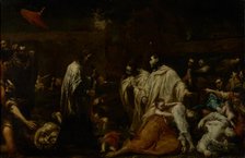 Blessed Bernard Tolomei Interceding for the Cessation of the Plague in Siena, about 1735. Creator: Giuseppe Maria Crespi.