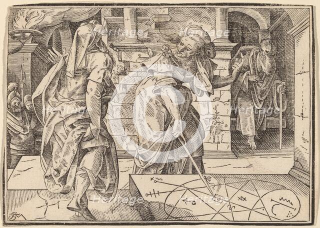 Christ Tells His Disciples of the Last Judgment, published 1630. Creator: Christoph Maurer.