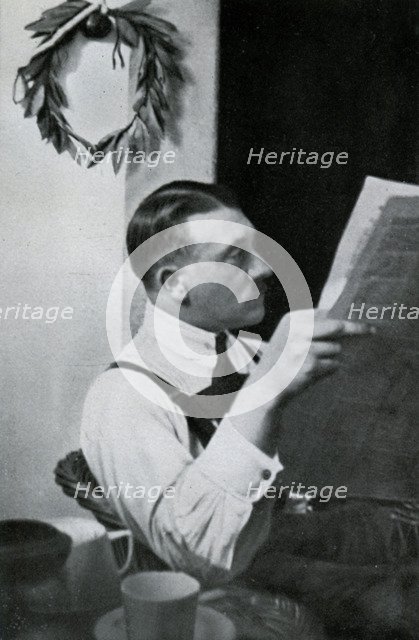 Adolf Hitler in his cell in the Landsberg fortress, Bavaria, Germany, 1924. Artist: Unknown