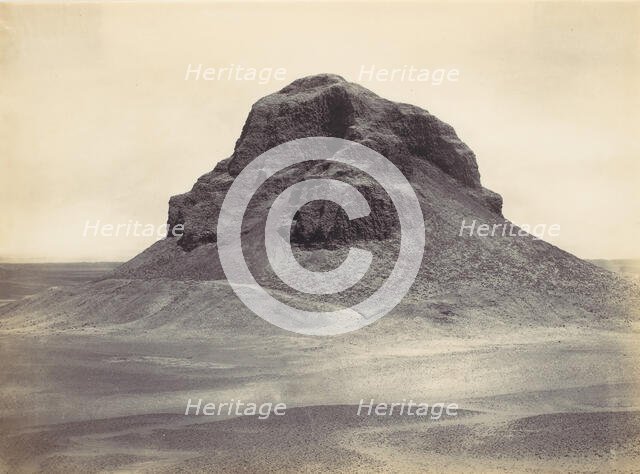 Pyramid at Dahshûr, ca. 1857. Creator: Francis Frith.