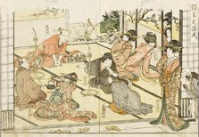 Customer Entertained in the Yoshiwara, 1804. Creator: Kitagawa Utamaro.