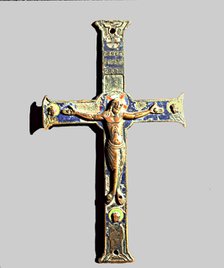 Romanesque enamelled Cross, 12th-13th century.