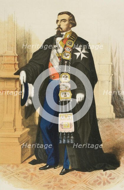 Grand Prior of the Order of Saint John of Jerusalem or of Malta, Madrid, Spain, 1865. Creator: Unknown.