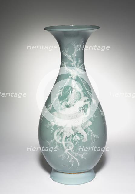 Vase Bertin, c. 1855. Creator: Jules-Constant Peyre (French, 1811-); Léopold Jules Gély (French); Sèvres Porcelain Manufactory (French, est. 1740).