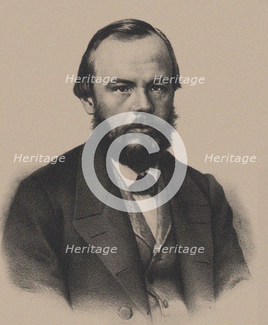 Portrait of the author Fyodor Mikhaylovich Dostoyevsky (1821-1881), 1862.