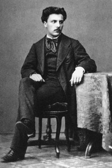 Portrait of composer Gabriel Fauré (1845-1924), c.1867. Creator: Unknown photographer.