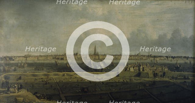 The Antwerp Waterfront and a part of the Vlaams Hoofd, 1658. Creator: Jean Baptiste Bonnecroy.