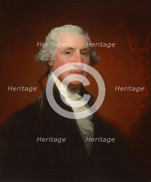 George Washington (Vaughan-Sinclair portrait), 1795. Creator: Gilbert Stuart.