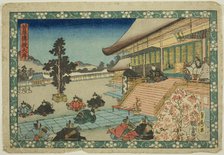 The Opening Scene (Daijo), from the series "Sugawara's Secrets (Sugawara denju)", c. 1830/44. Creator: Sadahide Utagawa.