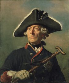 Portrait of Frederick II of Prussia (1712-1786), 1870. Creator: Camphausen, Wilhelm (1818-1885).