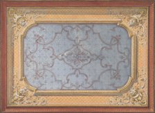 Design for the decoration of a ceiling with urns, swags, and portrait medallions..., 1830-97. Creators: Jules-Edmond-Charles Lachaise, Eugène-Pierre Gourdet.