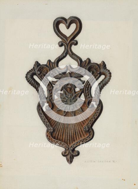 Cast Iron Stand, c. 1939. Creator: Austin L. Davison.