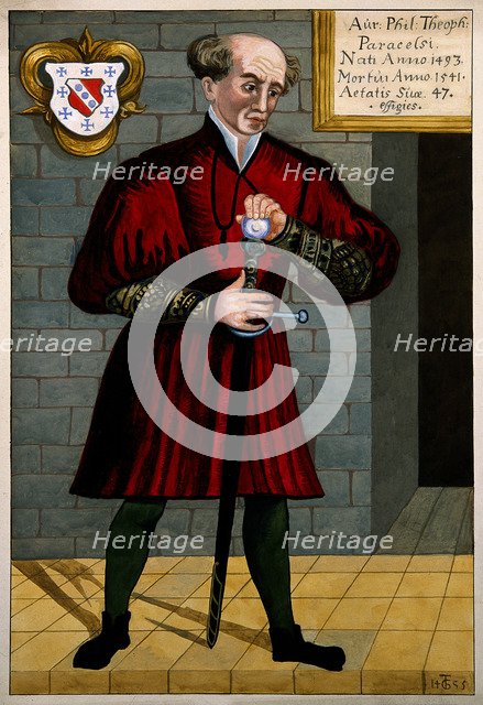 Philippus Theophrastus Aureolus Bombastus von Hohenheim (Paracelsus), c. 1550. Artist: Anonymous  