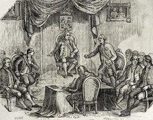 Discussion between the Duke of Alcudia and the Count of Aranda, March 14, 1794 (1851). Creator: Unknown.