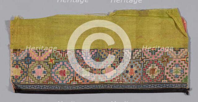 Trouser Band, China, Qing dynasty (1644-1911), 1875/1900. Creator: Unknown.