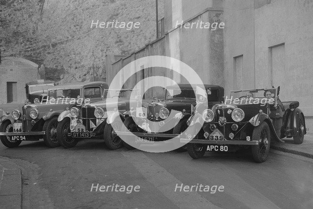 ACs of WAE and CF Hurlock at the RAC Rally, 1933. Artist: Bill Brunell.