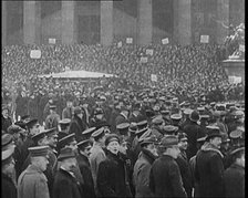 Large Crowd Standing at a Rally in Germany, 1921. Creator: British Pathe Ltd.