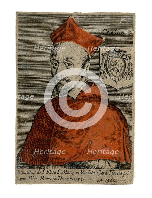 Cardinal Francesco Sforza, Italian priest, 16th century. Artist: Unknown