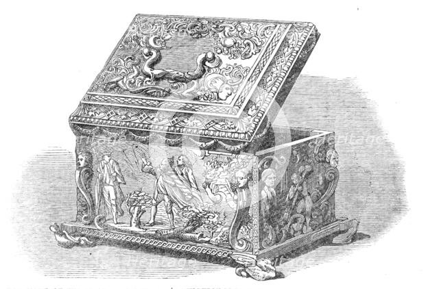 Box made of the wood of Shakspeare’s mulberry-tree, presented to [David] Garrick..., 1864. Creator: Unknown.